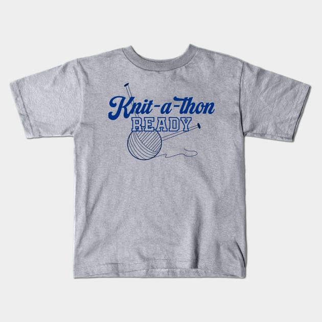 Ready to Knit! Kids T-Shirt by CaffeinatedWhims